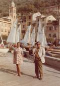 Z żoną Krystyną, Portofino ok. 1972