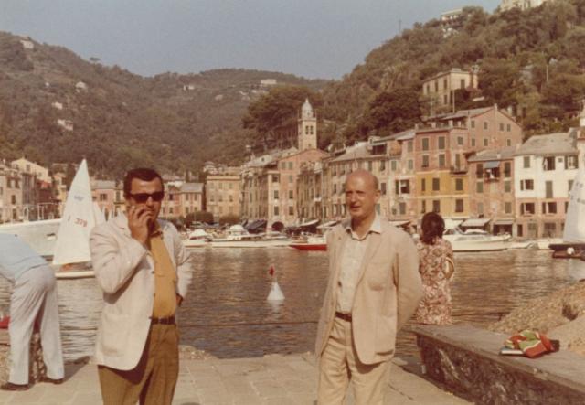 Z Leszkiem Meyerem, Portofino ok. 1972