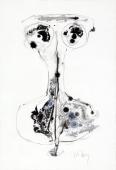 "Tors kobiecy", 1968<br>tusz, pióro, gwasz, karton<br>60,5 x 50 cm<br>(Wł. prywatna)
