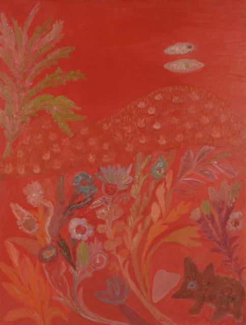 "Japanese Landscape", 1965<br>olej na płótnie<br>122 x 91 cm<br>(Wł. MUT)