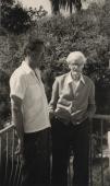 Z siostrzeńcem Witoldem Leitgeberem w Pessicart koło Nicei, 1959