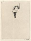 „L’areignée” (Pająk), ok. 1911<br>sucha igła, rylec<br>11,8 x 9 cm<br>(Wł. MUT)