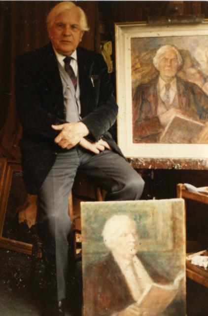 Ze swoimi autoportretami, Londyn lata 80.