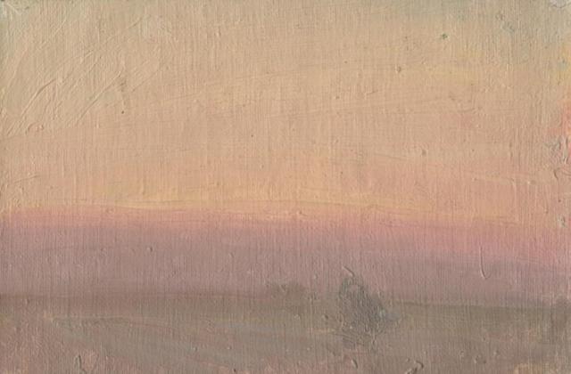 „Poranek”, 1938<br>olej na papierze<br>14,9 x 20 cm<br>(Wł. MUT)