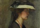 „Melancholia – Autoportret”, ok. 1903<br>olej na płótnie<br>26,3 x 38,2 cm