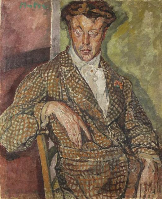 „Portret Anglika (Mr. Barnesa?)”, ok. 1918/1919<br>olej na płótnie<br>112,5 x 93 cm