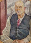 „Portret pisarza Romain Rollanda I”, 1920<br>olej na płótnie<br>80 x 60 cm