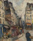 „Stary Paryż”, ok. 1926<br>olej na płótnie<br>60 x 49,5 cm
