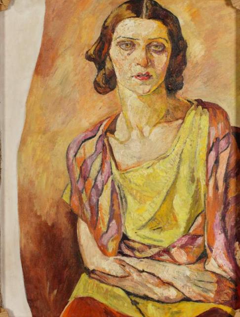 „Autoportret – nieskończony”, ok. 1936-1939<br>olej na płótnie<br>83 x 64 cm