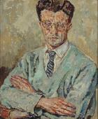 „Portret dr Bolesława Nawrockiego”, 1965<br>olej na płótnie<br>77,5 x 64,3 cm