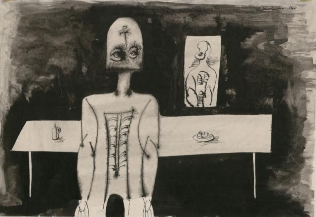 Bez tytułu, 1960<br>tusz<br>29,5 x 42 cm