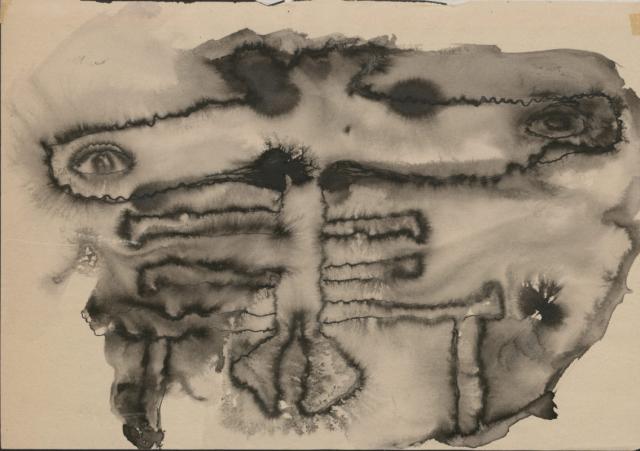 "Sylweta", 1962<br>tusz<br>29,5 x 42 cm