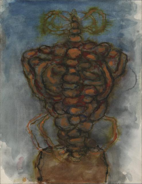 "Sylweta", Nicea 1965<br>akwarela, gwasz, tusz<br>64 x 49,6 cm