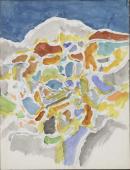 Bez tytułu, Nicea 1966<br>akwarela, gwasz<br>65 x 50 cm