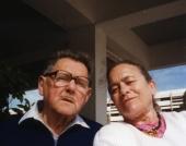 Z żoną Anną, lata 90.