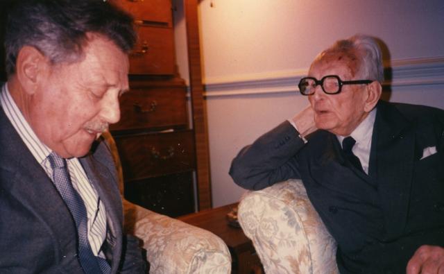 Z Prezydentem RP, Edwardem hr. Raczyńskim, 1997