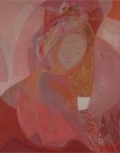 Różowa Madonna, b.r. olej na płótnie 141 × 112 cm, bez sygn